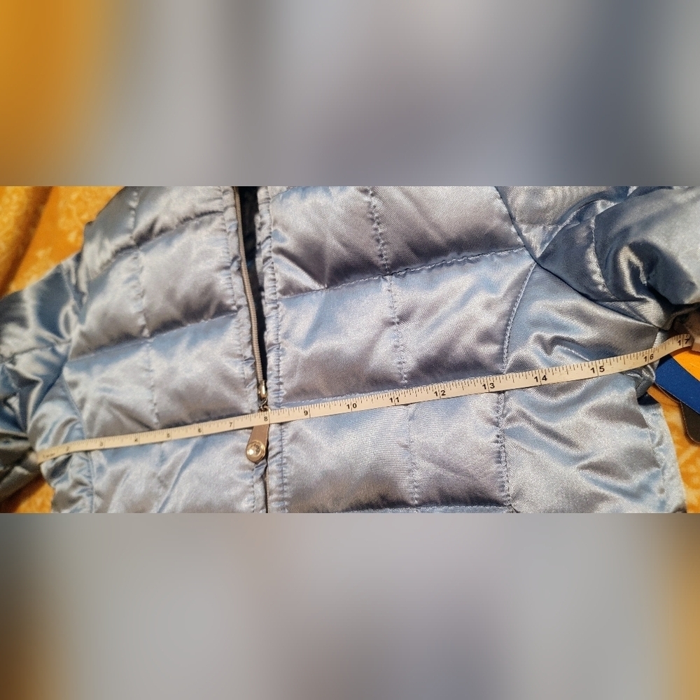 Vintage Y2K Kmart Brand EXTREME Girls 4/5 Blue Pearl Puffer Jacket 90s - Picture 10 of 16